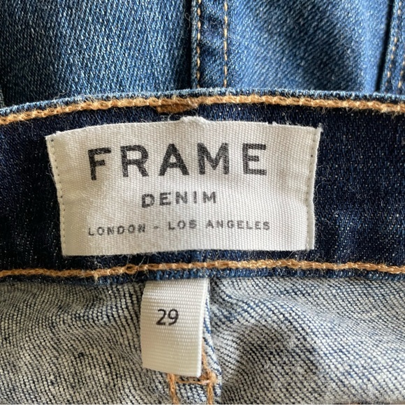 Frame Denim Le Cutoff Raw Hem Fulham Wash Low Rise Shorts Size 29 - Picture 6 of 12